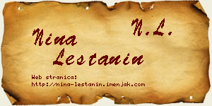 Nina Leštanin vizit kartica